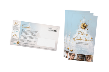 Foto von der personalisierten Werbepostkarte / Flyer - Weihnachten Augenoptik Thomas Wünsche Görlitz 2017