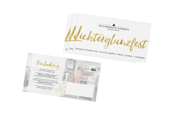 Foto von der Werbepostkarte zum Lichterglanzfest in Görlitz - Modehaus Schwind's Erben 2016