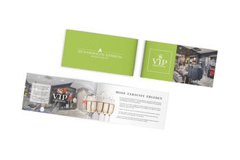 Flyer 4-seitig Görlitz Schwind's Erben VIP-SHOPPING