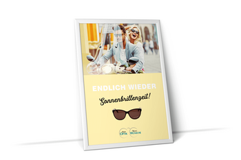 Foto vom Plakat Sonnenbrillen Augenoptik Wünsche Görlitz 2017
