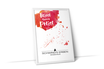 Foto vom Plakat zum SSV im Modehaus Schwind's Erben Görlitz 2016