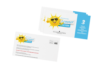 Foto von der Werbepostkarte Stammkunden-Einladung Sommeraktion Modehaus Schwind's Erben Görlitz 2020